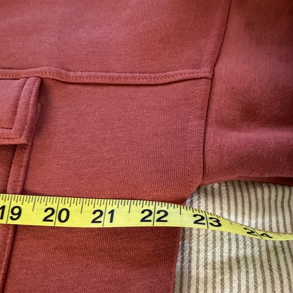 LAZYPANTS NWOT WOMEN’S TERRY FLEECE SHACKET/ terracotta - Picture 6 of 14